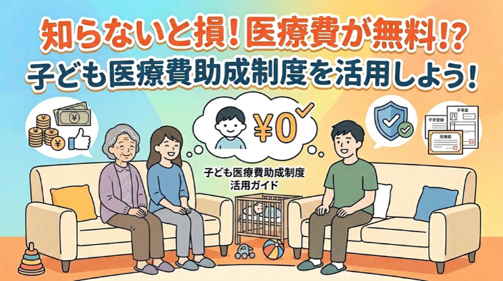 知らないと損！医療費が無料！？子ども医療費助成制度を活用しよう！